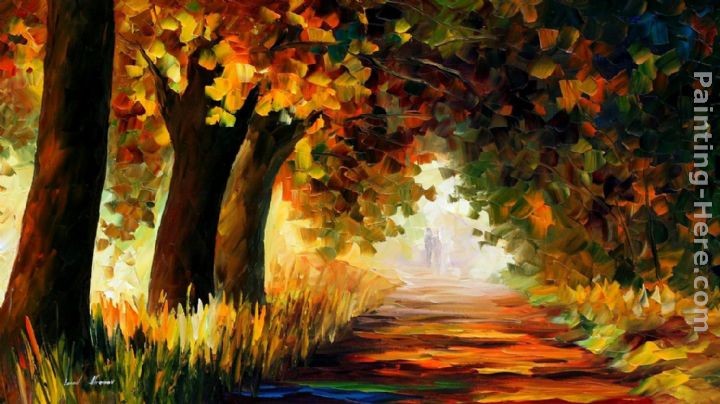 Leonid Afremov UNDER THE ARCH OF AUTUMN